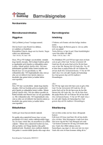 Barnvälsignelse - Equmeniakyrkan