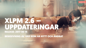 release: 2017-06-15 beskrivning av vad som är nytt och ändrat