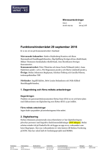 Funktionshinderrådet 29 september 2016