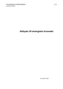 Attityder till ekologiska livsmedel