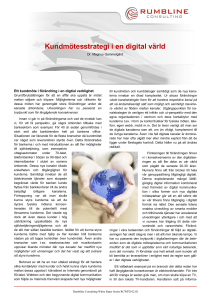 Kundmötesstrategi i en digital värld