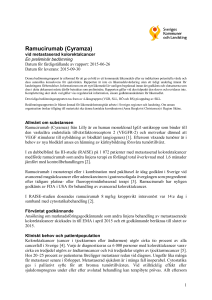 Ramucirumab vid kolorektalcancer - en tidig