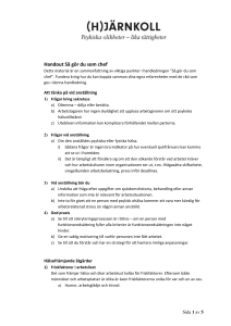 Lathund ”Så gör du som chef” workshop