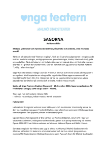 SAGORNA Av Helena Röhr Modiga, spännande och mystiska