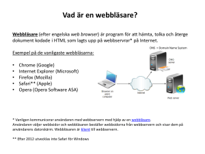 Vad är en webbläsare?