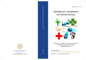 Apotekaren, receptarien och klinisk farmaci