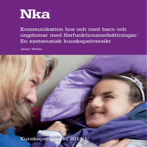 Kunskapsöversikt kommunikation - Nationellt kompetenscentrum