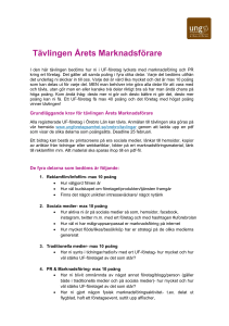 Tävlingen Årets Marknadsförare
