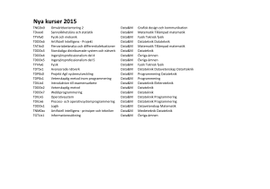 Nya kurser 2015