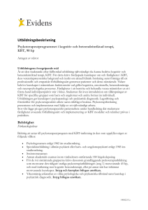 Utbildningsbeskrivning