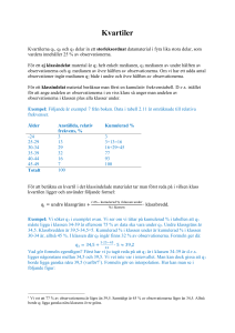 Kvartiler - math.chalmers.se
