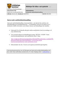 Intravenös antibiotikabehandling