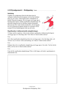 Inledning Regelbundna tvådimensionella