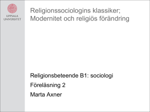 Modernitet och religiös förändring