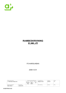 rambeskrivning elmiljö