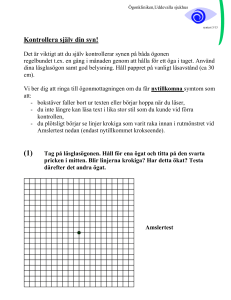 Kontrollera själv din syn