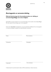 Semesterväxling återtagande