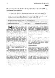 The Induction of Epstein-Barr Virus Early Antigen Expression in Raji