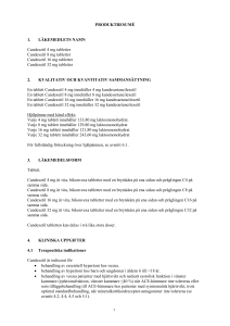 Candexetil tablet SmPC