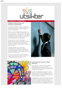 Härliga matteresultat och kreativa analysmöten Sociokulturellt stöd