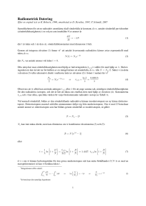 Radiometrisk Datering