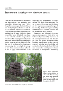 Joakim Lilja : Stenmurens landskap