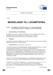 sv sv meddelande till ledamöterna
