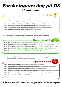 Forskningens dag på DS