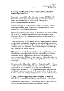 och mångfaldsarbetet vid Färdtjänsten 2009-2011