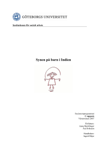 Synen på barn i Indien - GUPEA