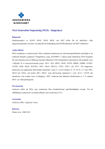 Next Generation Sequencing (NGS) – lungcancer