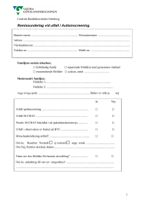 Page 1 1 Centrala Barnhälsovården Göteborg Remissunderlag vid