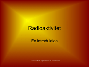 Radioaktivitet