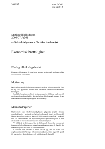 Momsbedrägerier - Riksdagens öppna data