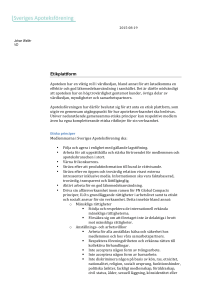 2015 Etisk plattform - Sveriges Apoteksförening