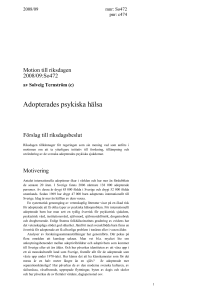 Motivering - Riksdagens öppna data