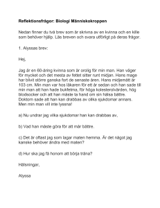 Reflektionsfrågor: Biologi Människokroppen