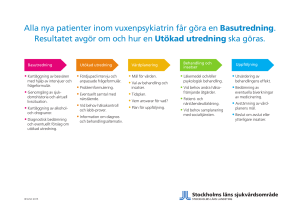 Alla nya patienter inom vuxenpsykiatrin får göra en Basutredning