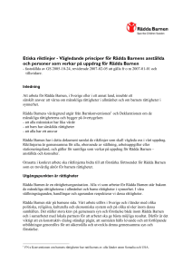etiska riktlinjer