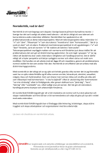 Normkritik, vad är det? vad är det?