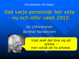 Vad varje pensionär bör veta