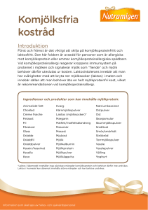 Komjölksfria kostråd