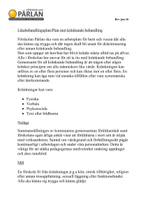 Plan mot diskriminering och kränkande…