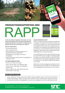 produktionsrapportera med