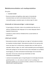 Mediekommunikation och medieproduktion
