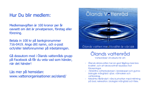 Hur Du blir medlem: Ölands vattenråd