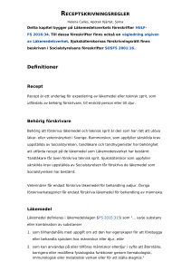 Receptskrivningsregler | Läkemedelsboken