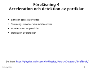 Joniserande strålning från laddade partiklar