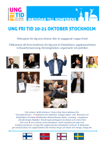 Mötesplats för dig som arbetar eller är engagerad i ungas fritid