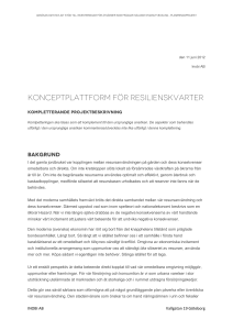 Konceptplattform för Resilienskvarter